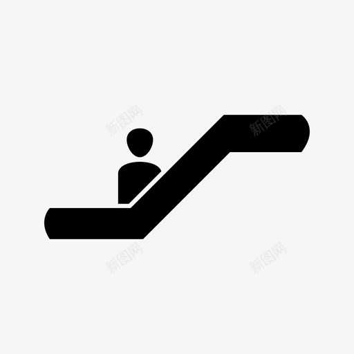 自动扶梯电梯楼梯图标svg_新图网 https://ixintu.com 楼梯 电梯 自动扶梯 酒店 餐厅