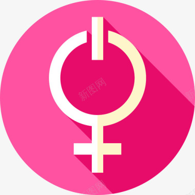 权力女权主义20平淡图标图标