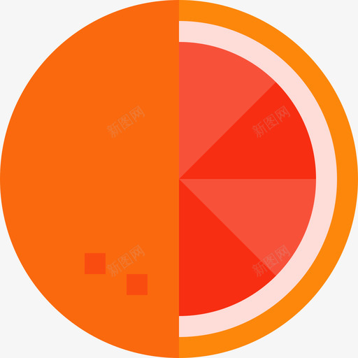 葡萄柚水果和蔬菜28扁平图标svg_新图网 https://ixintu.com 扁平 水果 葡萄柚 蔬菜