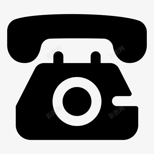 固定电话数字电话旧通信图标svg_新图网 https://ixintu.com 固定 图标 多媒体 字形 数字 电影院 电话 老式 通信