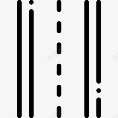 道路2驾校直线图标图标