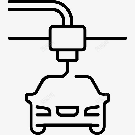 汽车印刷汽车技术图标svg_新图网 https://ixintu.com 3d 印刷 技术 汽车 运输