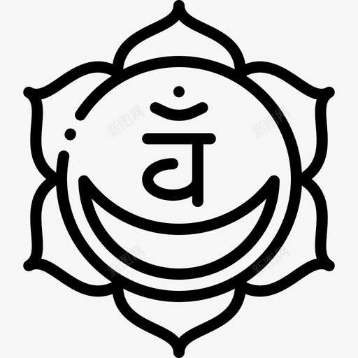 Svadhishthana瑜伽14直线型图标svg_新图网 https://ixintu.com Svadhishthana 瑜伽 直线 线型