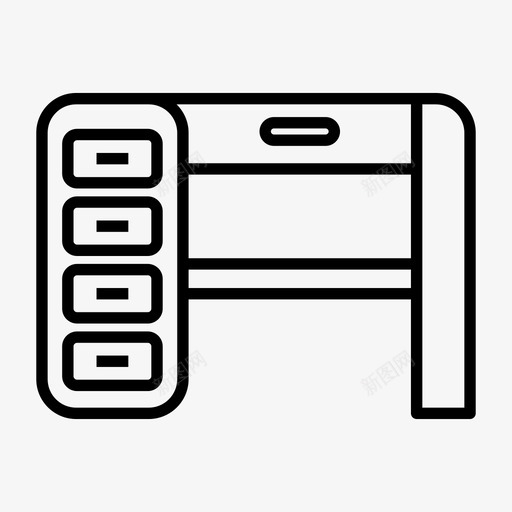 办公桌家具办公室图标svg_新图网 https://ixintu.com 办公室 办公桌 家具 工作场所 桌子 餐桌系列