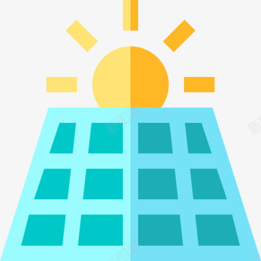 太阳能电池板机器人41平板图标图标