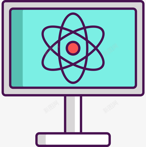 分子计算机科学3线性颜色图标svg_新图网 https://ixintu.com 分子 科学 线性 计算机 颜色