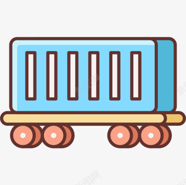 货运列车物流69线颜色图标图标