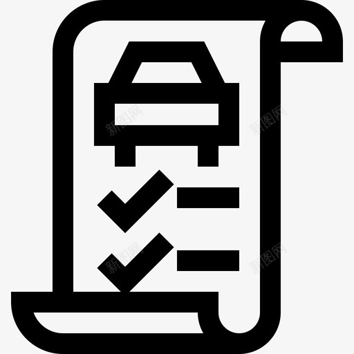 7直线维修检查表图标svg_新图网 https://ixintu.com 检查表 直线 维修