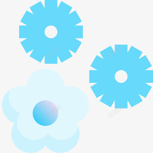 花朵spa34蓝色图标svg_新图网 https://ixintu.com spa34 花朵 蓝色