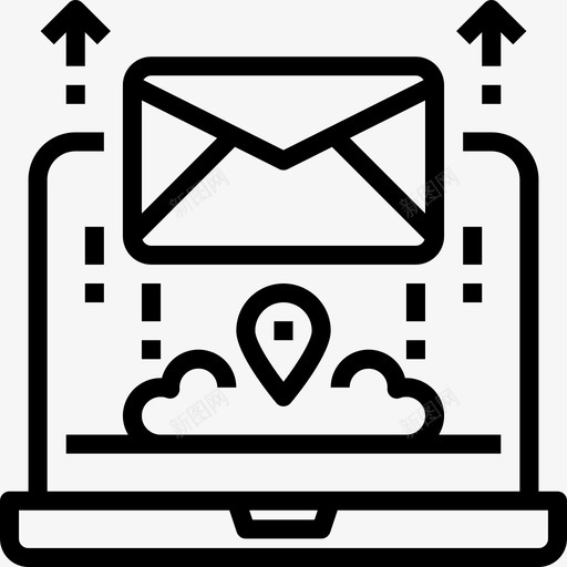 电子邮件业务概念3直邮图标svg_新图网 https://ixintu.com 业务概念3 电子邮件 直邮