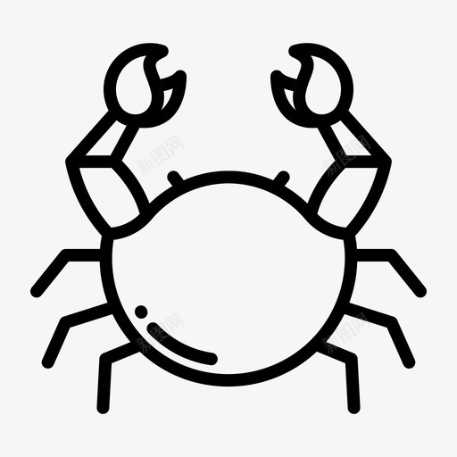 螃蟹热带49直系图标svg_新图网 https://ixintu.com 热带49 直系 螃蟹