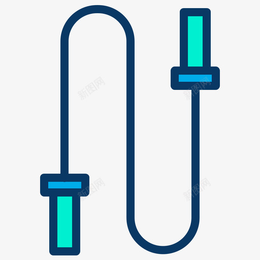 跳绳健康21岁线形颜色图标svg_新图网 https://ixintu.com 21岁 健康 线形 跳绳 颜色
