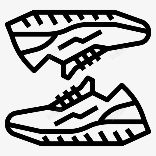 跑鞋跑步28码直线型图标svg_新图网 https://ixintu.com 28码 直线 线型 跑步 跑鞋