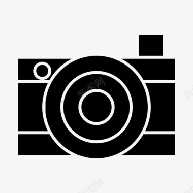 相机电影相机通讯镜头胶片图标图标