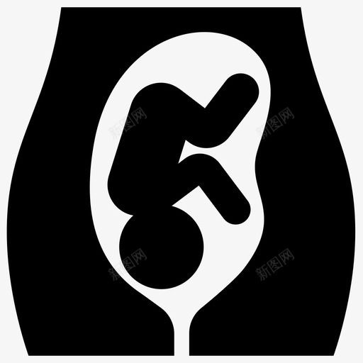 怀孕婴儿胚胎图标svg_新图网 https://ixintu.com 产科 人体 器官 婴儿 怀孕 胎儿 胚胎 铭文