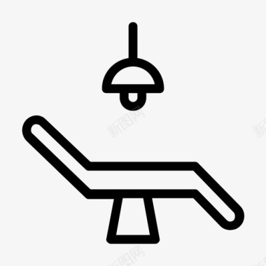诊所长凳牙科图标图标