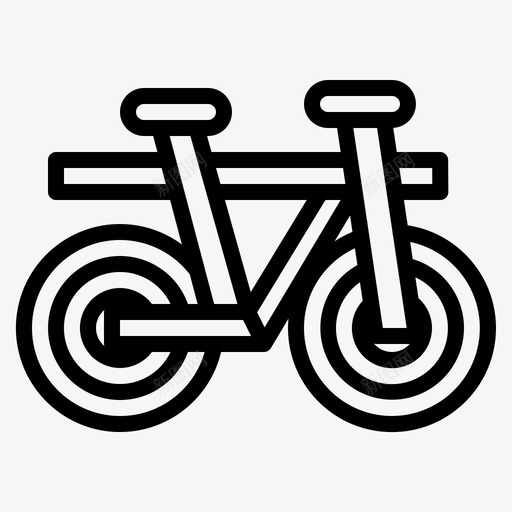 Bycicle自行车4直线型图标svg_新图网 https://ixintu.com Bycicle 直线型 自行车4