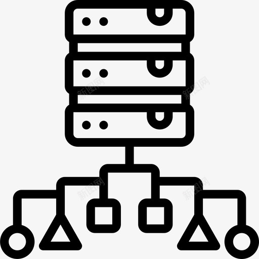 数据库数据科学11线性图标svg_新图网 https://ixintu.com 数据库 数据科学11 线性