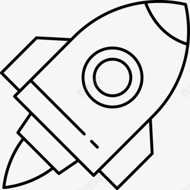 外星飞船火箭宇宙飞船图标图标