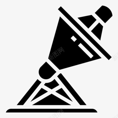 卫星通信3字形图标图标