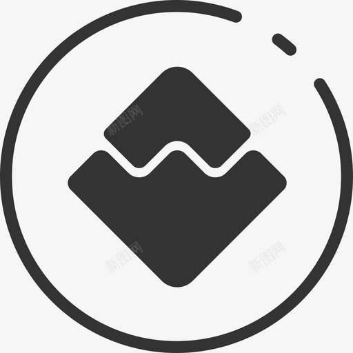 WAVESsvg_新图网 https://ixintu.com WAVES Waves，波币