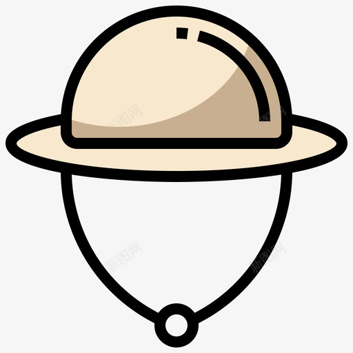 探险家帽背包客11线性颜色图标svg_新图网 https://ixintu.com 探险家 线性 背包 颜色