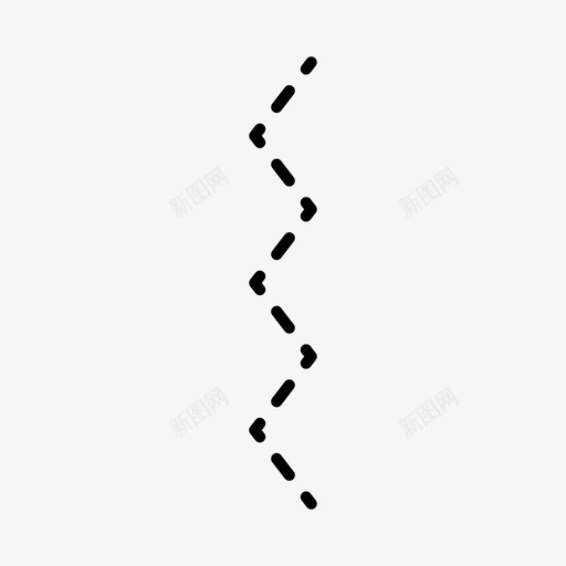 曲折线点虚线图标svg_新图网 https://ixintu.com 图案 折线 曲折 虚线