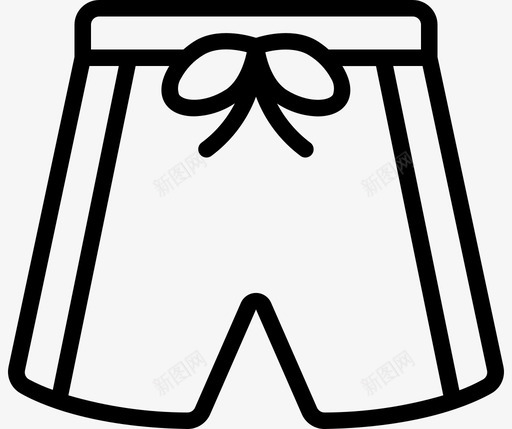短裤时尚与服装3直线型图标svg_新图网 https://ixintu.com 时尚与服装3 直线型 短裤