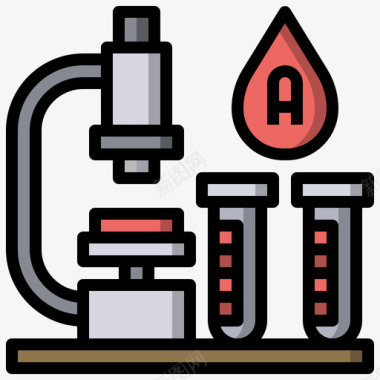 验血献血52线色图标图标