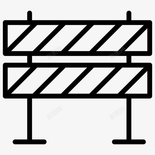 建筑街区木板图标svg_新图网 https://ixintu.com 元素 分散 城市 建筑 木板 注意力 粗体 线条 街区 路标