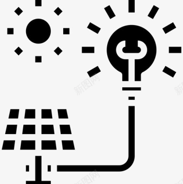 太阳能能量37填充图标图标