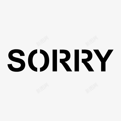 sorrysvg_新图网 https://ixintu.com sorry 对不起