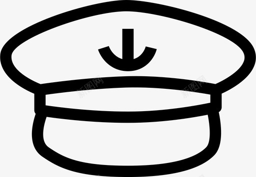 船长帽时尚海洋图标图标