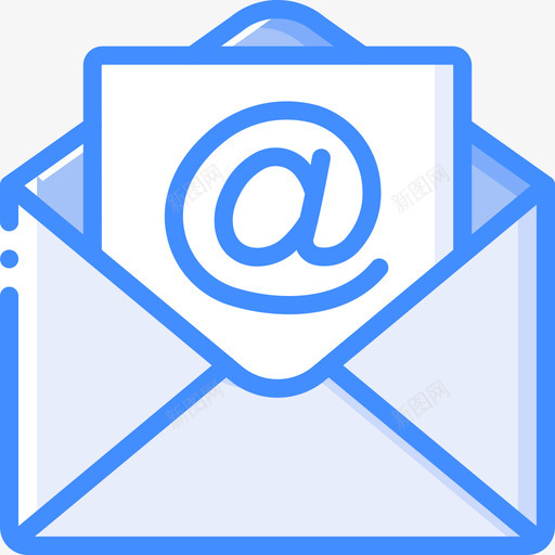电子邮件信息技术10蓝色图标svg_新图网 https://ixintu.com 信息技术 电子邮件 蓝色