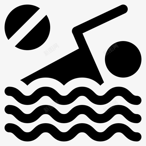 小心游泳活动运动员图标svg_新图网 https://ixintu.com 小心 活动 游泳 运动员