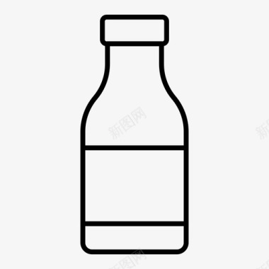 瓶水饮料图标图标