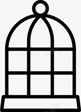 笼子鸟盒子图标图标