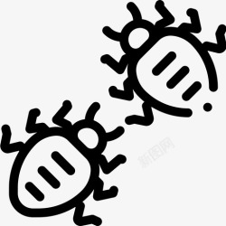 螨虫图标螨虫过敏17线状图标高清图片