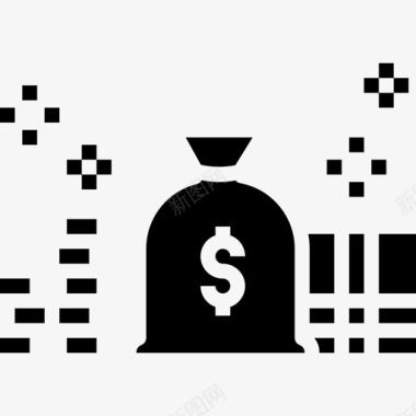货币会计和金融4扎实图标图标