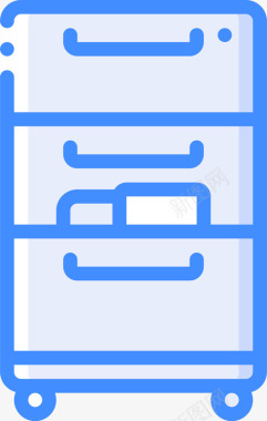 文件柜办公家具1件蓝色图标图标