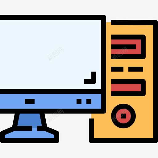 计算机计算机33线性颜色图标svg_新图网 https://ixintu.com 线性颜色 计算机 计算机33