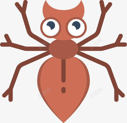 蚂蚁虫子和昆虫4扁平图标svg_新图网 https://ixintu.com 扁平 昆虫 虫子 蚂蚁