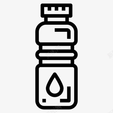 水瓶饮料补水图标图标