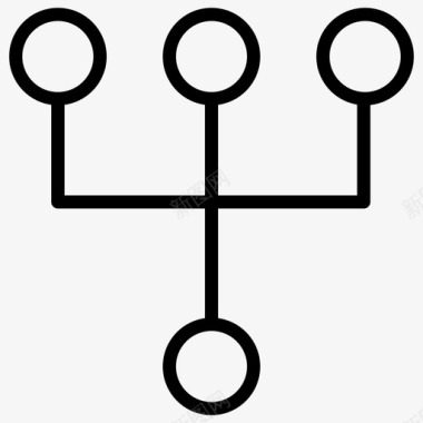 网络连接流程图图标图标