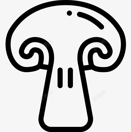 蘑菇营养7直系图标svg_新图网 https://ixintu.com 直系 营养7 蘑菇