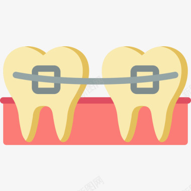 牙套牙科6扁平图标图标