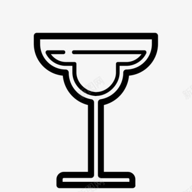 玛格丽塔杯鸡尾酒饮料图标图标