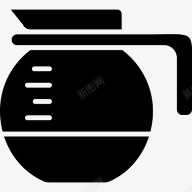 咖啡壶咖啡图标字形图标