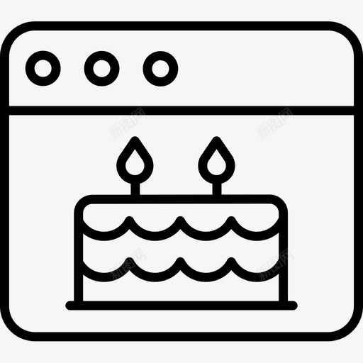 生日蛋糕聚会和庆祝活动22大纲图标svg_新图网 https://ixintu.com 大纲 庆祝活动 生日蛋糕 聚会