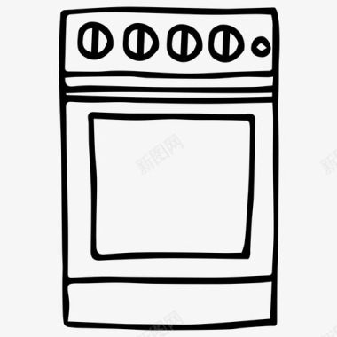 厨房炉灶烹饪厨房用具图标图标
